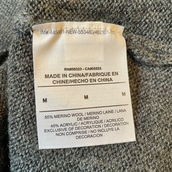 Nike Golf Women’s Merino Wool Lightweight Charcoal Gray Breathable Sweater Sz M - Picture 10 of 14